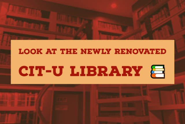 Look at the newly renovated CIT-U Library 📚